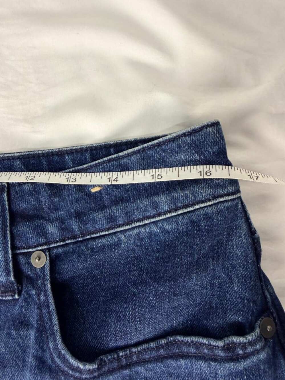Madewell Curvy Perfect Vintage Wide Leg Jeans Women 31P Blue High Rise Crop - Picture 10 of 14